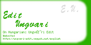 edit ungvari business card